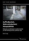 Auffindbarkeit, Wahrnehmbarkeit, Akzeptabilität