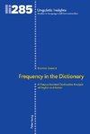 Frequency in the dictionary