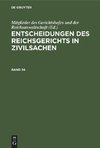 Entscheidungen des Reichsgerichts in Zivilsachen, Band 34, Entscheidungen des Reichsgerichts in Zivilsachen Band 34