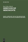 Griechische Geschichte, Band 2, Abteilung 1, Bis auf die sophistische Bewegung und den Peloponnesischen Krieg