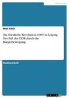 Die friedliche Revolution 1989 in Leipzig. Der Fall der DDR durch die Bürgerbewegung