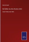 Die Dichter des Alten Bundes erklärt