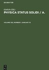 Physica status solidi / A., Volume 105, Number 1, January 16