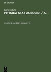 Physica status solidi / A., Volume 9, Number 1, January 16