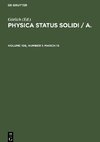 Physica status solidi / A., Volume 106, Number 1, March 16