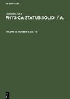 Physica status solidi / A., Volume 12, Number 1, July 16