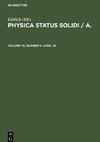 Physica status solidi / A., Volume 10, Number 2, April 16