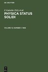 Physica status solidi, Volume 15, Number 1, Physica status solidi (1966)