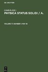 Physica status solidi / A., Volume 17, Number 1, May 16