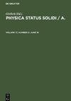 Physica status solidi / A., Volume 17, Number 2, June 16