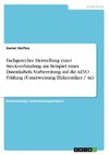 Fachgerechte Herstellung einer Steckverbindung am Beispiel eines Datenkabels. Vorbereitung auf die AEVO Prüfung (Unterweisung Elektroniker / -in)