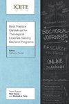 Best Practice Guidelines for Theological Libraries Serving Doctoral Programs