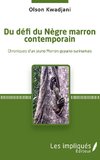 Du défi du Nègre marron contemporain