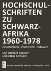 Hochschulschriften zu Schwarzafrika 1960-1978