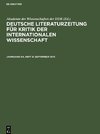 Deutsche Literaturzeitung für Kritik der internationalen Wissenschaft, Jahrgang 94, Heft 9, September 1973