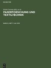 Faserforschung und Textiltechnik, Band 21, Heft 7, Juli 1970