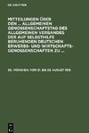 Mitteilungen über den ... Allgemeinen Genossenschaftstag des Allgemeinen Verbandes der auf Selbsthilfe beruhenden Deutschen Erwerbs- und Wirtschaftsgenossenschaften zu ..., 53., München, vom 21. bis 23. August 1912