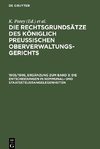 Die Rechtsgrundsätze des Königlich Preussischen Oberverwaltungsgerichts, 1905/1906, Ergänzung zum Band 3, Die Entscheidungen in Kommunal- und Staatssteuerangelegenheiten