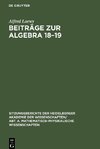 Beiträge zur Algebra 18-19