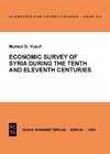 Economic Survey of Syria during the Tenth and Eleventh Centuries