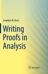 Writing Proofs in Analysis