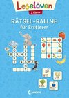 Leselöwen Rätsel-Rallye für Erstleser - 1. Klasse (Hellblau)