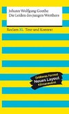 Die Leiden des jungen Werthers. Erste Fassung von 1774. Textausgabe mit Kommentar und Materialien