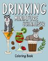 Drinking Miniature Schnauzer