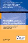 Optimization, Learning Algorithms and Applications