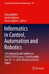 Informatics in Control, Automation and Robotics