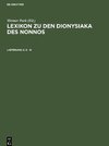 Lexikon zu den Dionysiaka des Nonnos, Lieferung 2, E - K