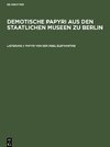 Demotische Papyri aus den Staatlichen Museen zu Berlin, Lieferung 1, Papyri von der Insel Elephantine