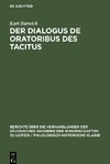 Der Dialogus de oratoribus des Tacitus