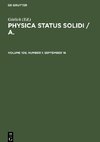 Physica status solidi / A., Volume 109, Number 1, September 16