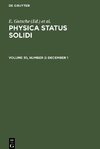 Physica status solidi, Volume 30, Number 2, December 1