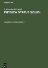 Physica status solidi, Volume 21, Number 1, May 1