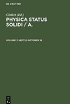 Physica status solidi / A., Volume 7, Heft 2, October 16