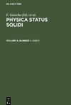 Physica status solidi, Volume 6, Number 1, July 1