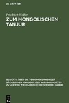 Zum Mongolischen Tanjur