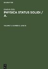 Physica status solidi / A., Volume 71, Number 2, June 16