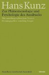 Zur Phänomenologie und Psychologie des Ausdrucks