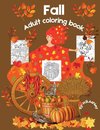 Fall adult coloring book