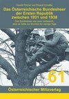 Das Österreichische Bundesheer der Ersten Republik zwischen 1931 und 1938