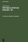 Physica status solidi / B., Volume 60, Number 2, December 1