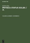 Physica status solidi / A., Volume 86, Number 1, November 16