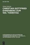 Christian Gottfried Ehrenberg zum 100. Todestag