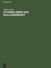 Studien über das Kalliasdekret