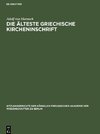 Die älteste griechische Kircheninschrift