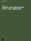 Einiges zur japanischen Dicht- und Verskunst