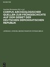 Corpus archäologischer Quellen zur Frühgeschichte auf dem Gebiet der Deutschen Demokratischen Republik, Lieferung 3, Tafelteil, Bezirke Frankfurt, Potsdam, Berlin